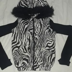 Zebra striped jacket